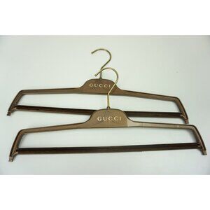 Gucci Plastic Bronze Pants Hanger Set of 2